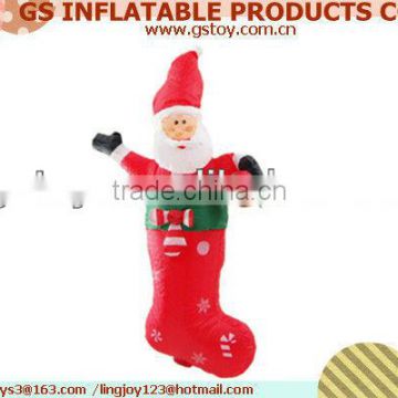 PVC small christmas santa inflatable christmas ornaments EN71 approved
