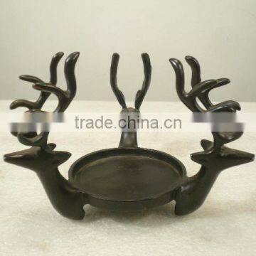 New 2014 Christmas Decorative Deer, Christmas Deer's Heads T-Light , Deer Home Decor , Aluminium Metal Deer, Deer for Xmas .