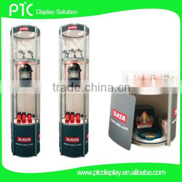 4 layers round aluminum advertising twister tower display