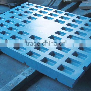 Jaw crusher tooth plate, jaw plate crusher part, good sale jaw plate