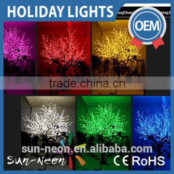 Artificial Flower Tree Outdoor Lights Led Artificial Cherry Flower Holiday Light Fake Plant With Led Lights                        
                                                Quality Choice