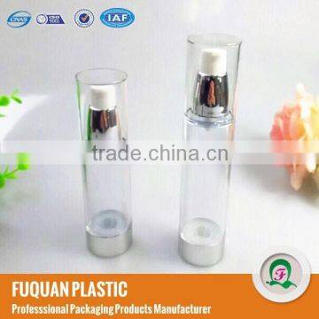 Plastic clear firming skin water airless bottles