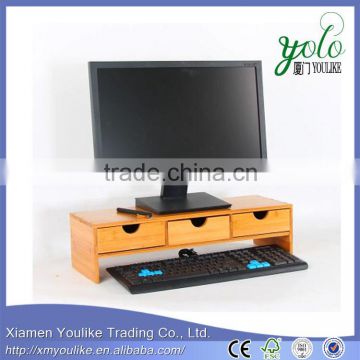 Natural Bamboo desk organizer computer office desk organizer                        
                                                Quality Choice