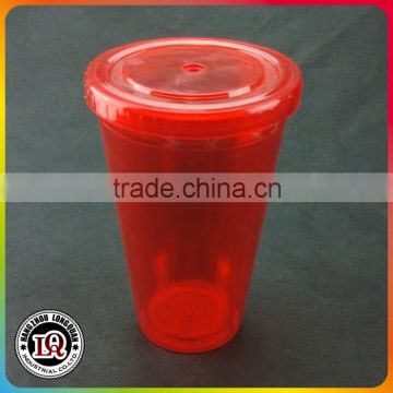 Red High Quality plastic Cups With Lids