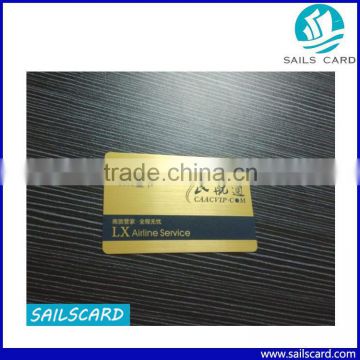 printing on two sides of Plastic VIP card CR80 size 0.76mm thickness