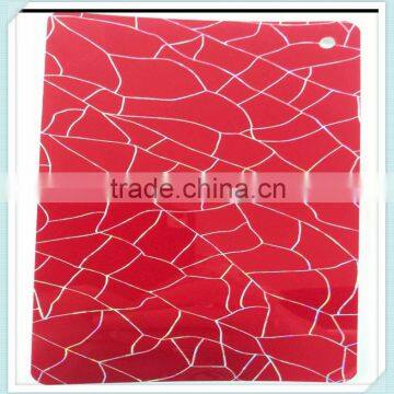 decorating glass metallic and laser pvc film