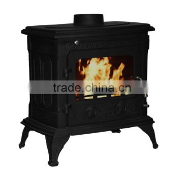 2014 Hot Sale Cast Iron Wood Burning Stove With Back Bolier