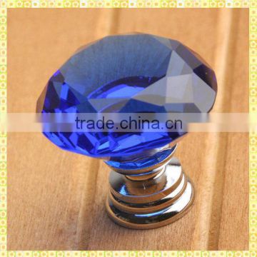 Cheap Blue Glass Cabinet Knobs For Door Pull Handles