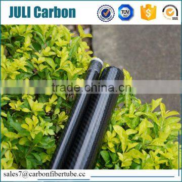 Juli professional supplier high strenght corrosion resistance custom 3k gloss carbon fiber tube/pipe