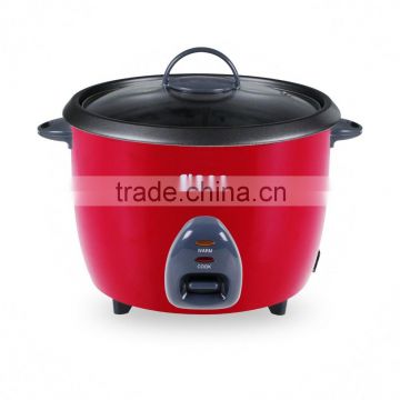 Hot sale 1.8L electric drum rice cooker with beatiful red color housing