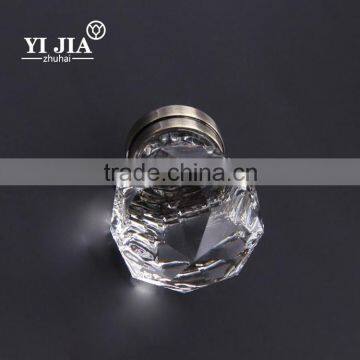 beautiful crystal square surfaces diamond glass handle pull