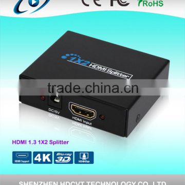 Super quality High speed HDMI Splitter 1x2, 4K*2k, 3D
