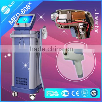 600W micro-channel 808nm diode laser permanent hair removal machine with germany imported laser bar