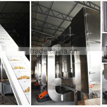 Walnut kernel five layer continuous type hot air dryer
