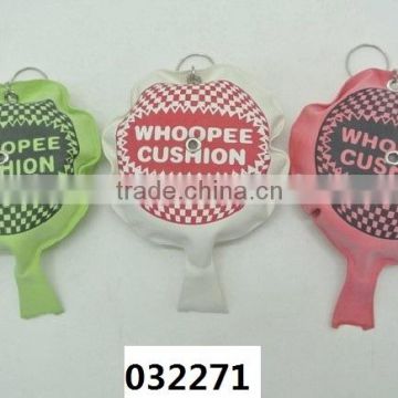 4'' Whoopee Cushion key chain round fart inflatable toy