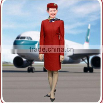 Stewardess airline uniform/airline uniform design