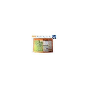 Custom / OEM Handy Microfiber Map for runners, mountain bikers and tourists visiting