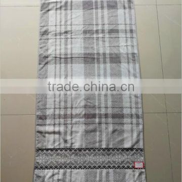 Custom cotton design jacquard velour beach towel,frontside velour,backside terry