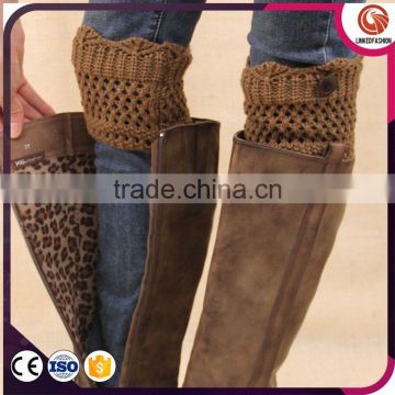 2016 Factory Wholesale Color Boot Cuff Acrylic Knit Leg Warmers