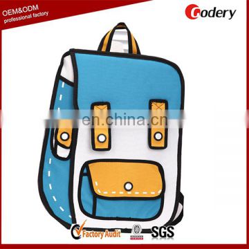 Alibaba China 3d school bag