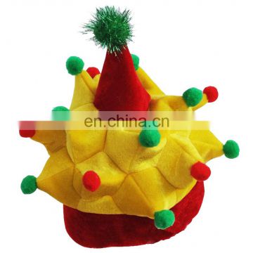 MCH-1291 Party Carnival funny velvet wholesale adult red yellow green Joker Hat