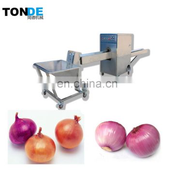 industrial green onion peeler machine/root onion cutting machine with good price