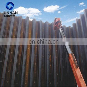 china manufacture Q345B u type hot rolled steel sheet pile for harbor