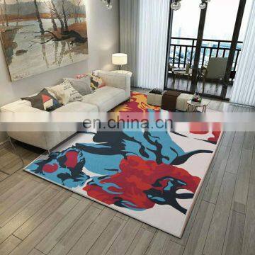 Attraction carpet custom washable luxury living room printed 3d pink carpet