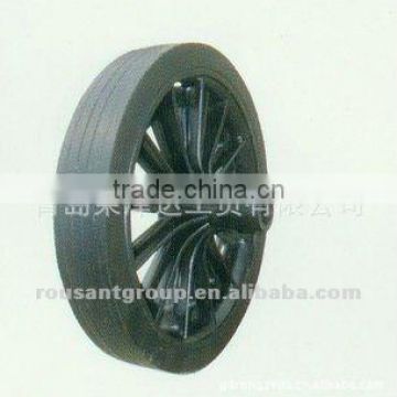 colorful rigid durable specification standard high quality rubber wear-resisting solid rubber wheel YSO002