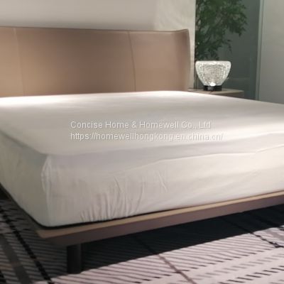 Luxurious genuine leather bed BB1903 with unique shape headboard-bedroom furniture