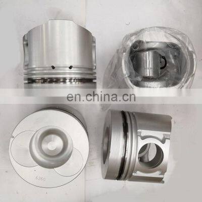 6BG1 piston 6260 Excavator Machinery diesel engine parts for 4BG1 / 6BG1 cylinder liner kit piston