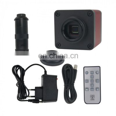 48MP USB Microscope Camera Industrial Microscope Camera 2K 1080P 60FPS w/ 100X C-Mount Lens