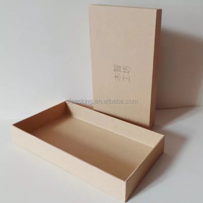 custom logo printed storage packaging kraft paper gift box