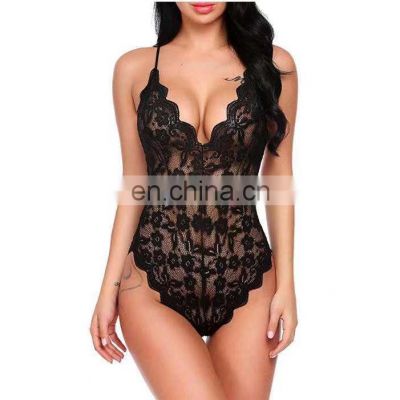 ComeOnDear In Stock Low MOQ Mesh Lace Transparent Women Sexy Bodysuit