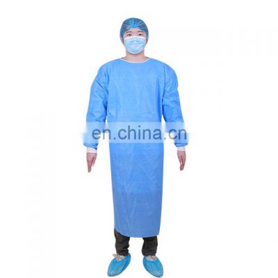 Reinforced disposable nonwoven surgical disposable isolation gowns