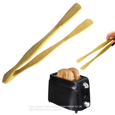 Bamboo bread tongs/bamboo toast tong/Salad tongs Wholesale/ bamboo wood tongs