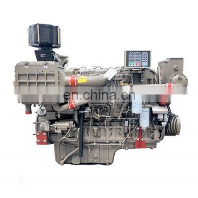 Water cooled 6 cylinder Yuchai YC6T series YC6T540C 450HP tugboat engine
