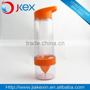 Durable use plastic lemon water bottle tumbler
