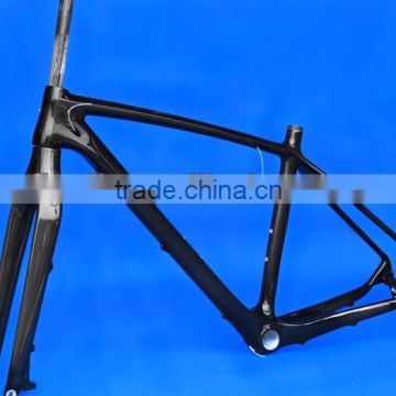 Full Carbon UD Glossy 650B 27.5ER Mountain MTB Bike BSA Frame Fork FLX-FR-505