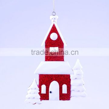 new style House in Snow Christmas decoration house ornament