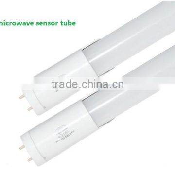 Energy saving t8 1.2m 18w 88lm/w 3 years warranty distance 5M microwave sensor led tube