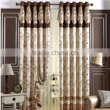 2015New design window curtain/ elegant Hot selling fabric curtain block out roman blinds curtain for living room