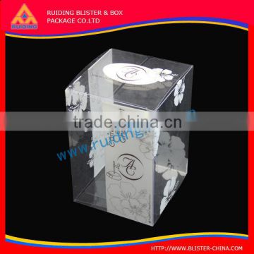 recycled Clear foldable PVC box with printing