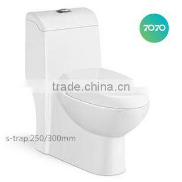 chao zhou Siphonic vortex one piece square S-trap water saving toilet z934