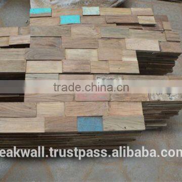 Teak wall panel