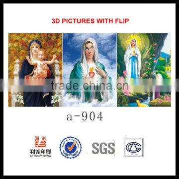Custom 3D Religious pictures with flip effect No. 1 Morden Art in China