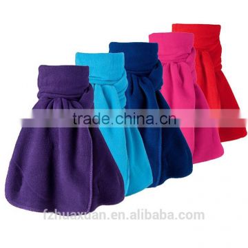 winter lady scarf polyester fleece scarf with many color