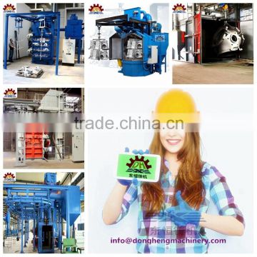 Single or Double hook type surface cleaning equipment for shot blasting