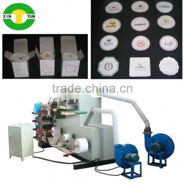 china supplier flexo printed paper coaster cutting machine