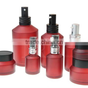 Glass Lotion Bottle Toner Bottle Cream jar cosmetics set                        
                                                                                Supplier's Choice